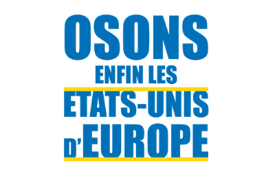Nouveau Livre : Osons enfin les États-Unis d'Europe